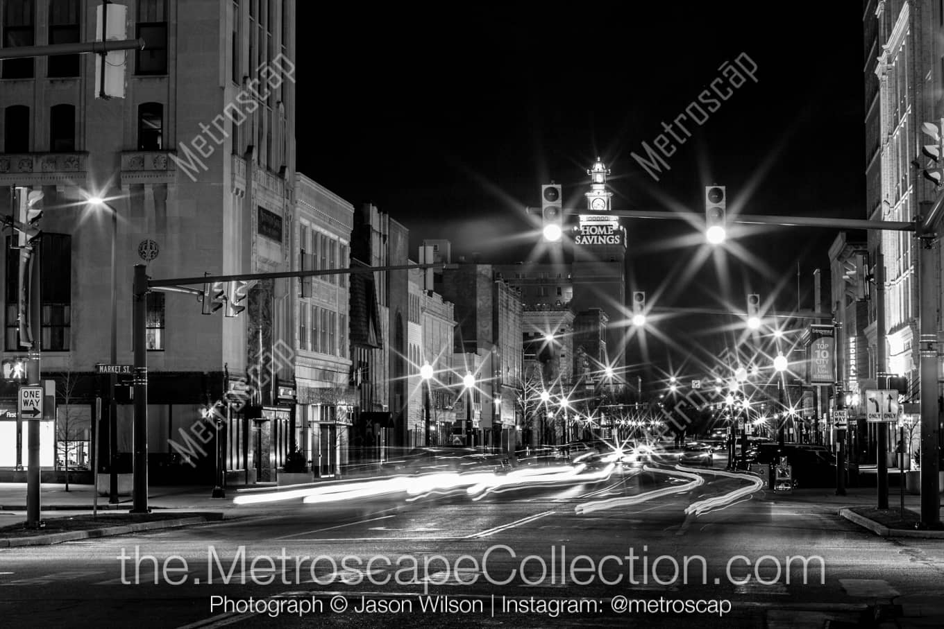 Youngstown Ohio Picture at Night