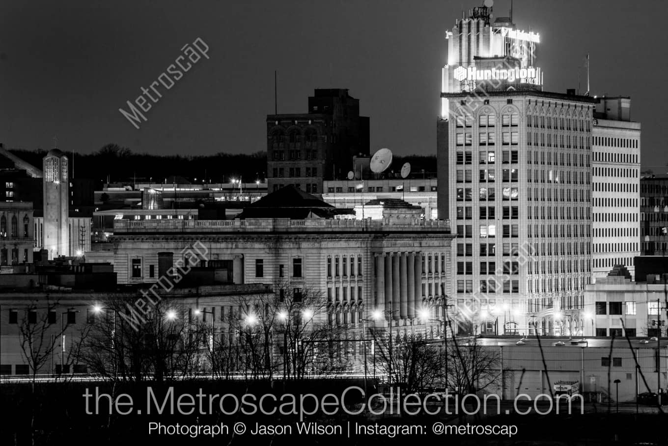 Youngstown Ohio Picture at Night